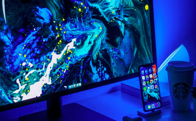 computer and cell phone