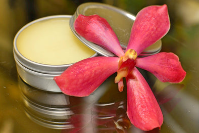 natural homemade lip balm